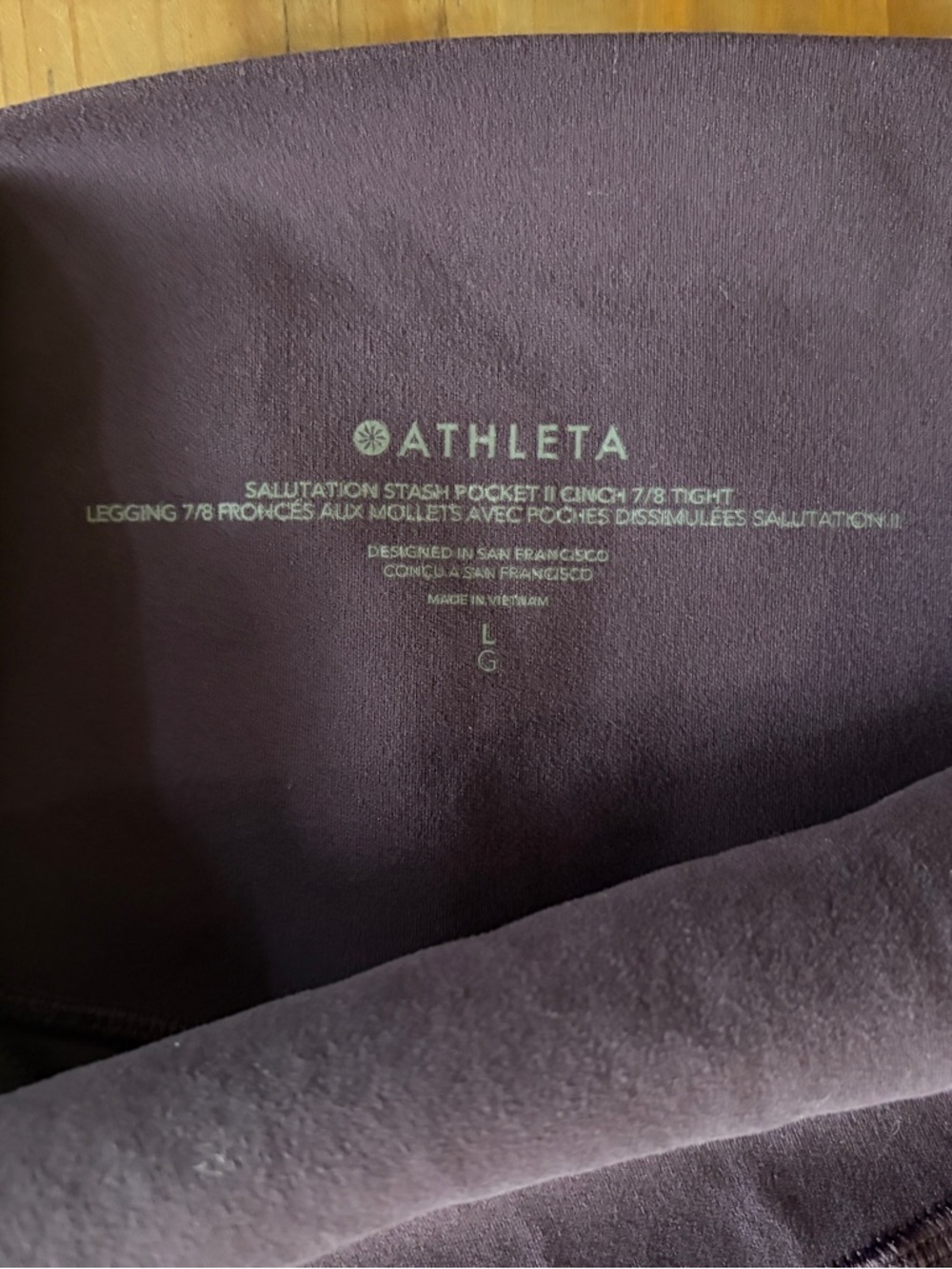 Athleta Salutation Stash High-Rise 7/8 Leggings *Special Edition* - Picture 5 of 5